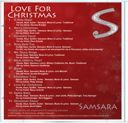"Love For Christmas" CD