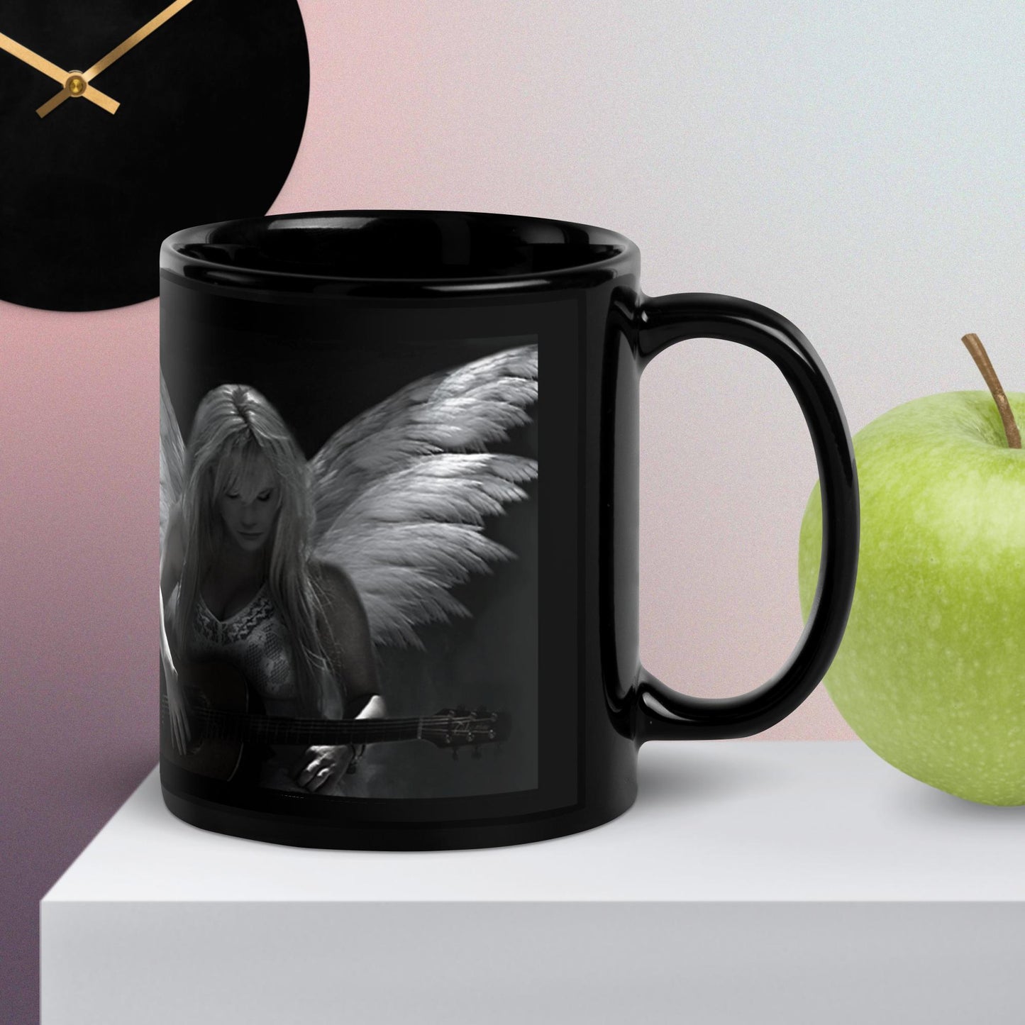"Invisible" Black Glossy Mug (2 sizes)