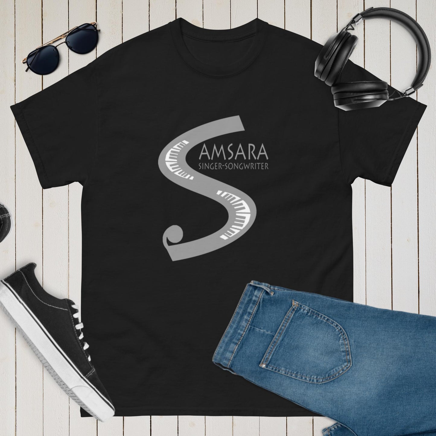 The Samsara Men's Classic Tee in black