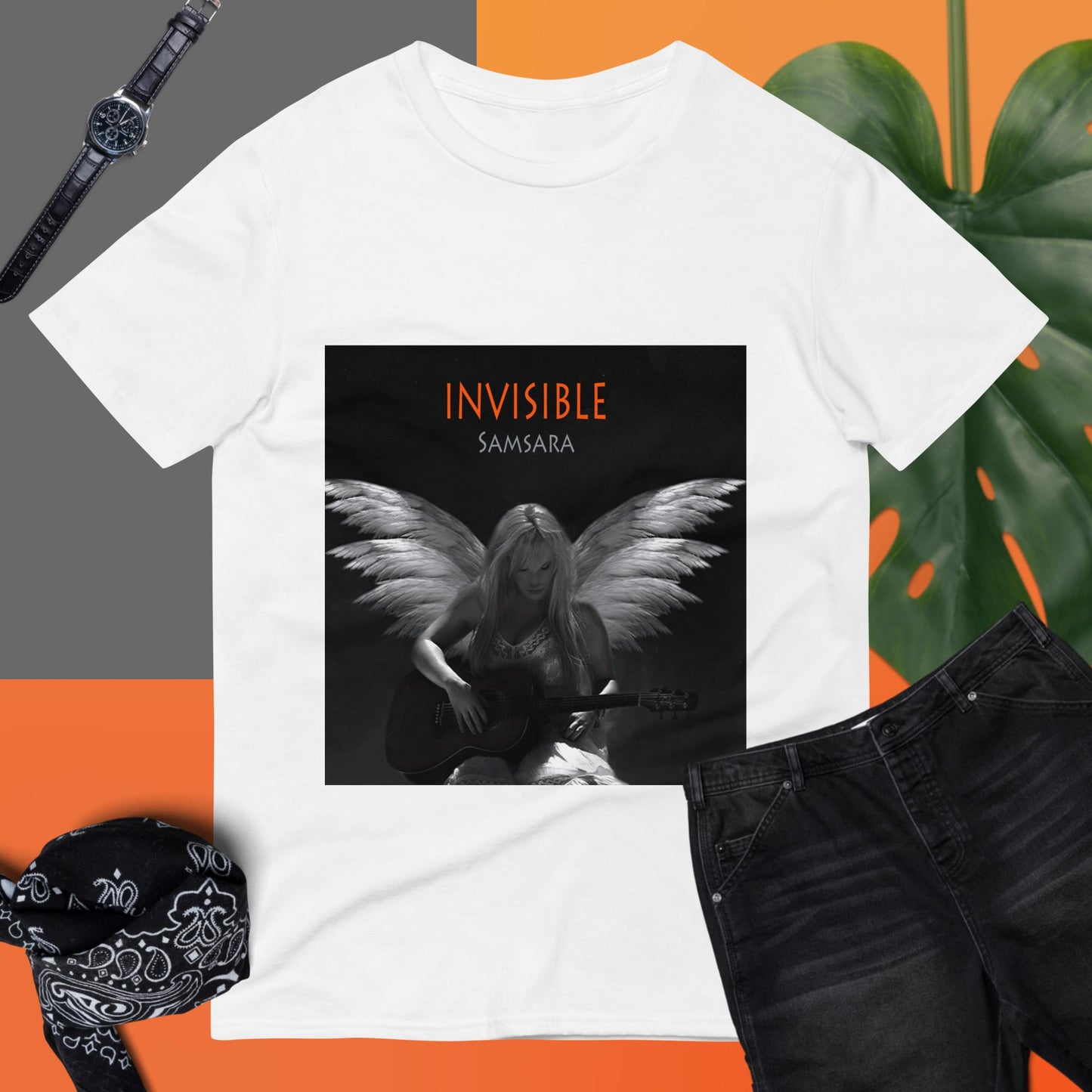 Invisible Short Sleeve Tee (Unisex - White)