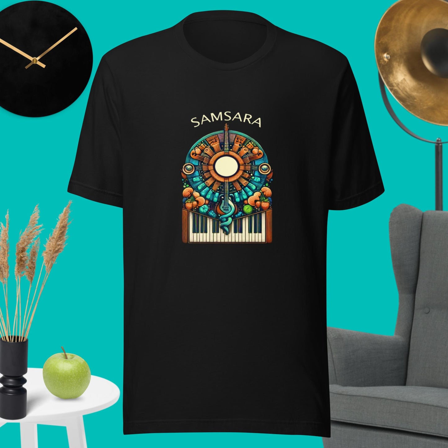 Samsara Keys & Strings Cotton Made In America Tee