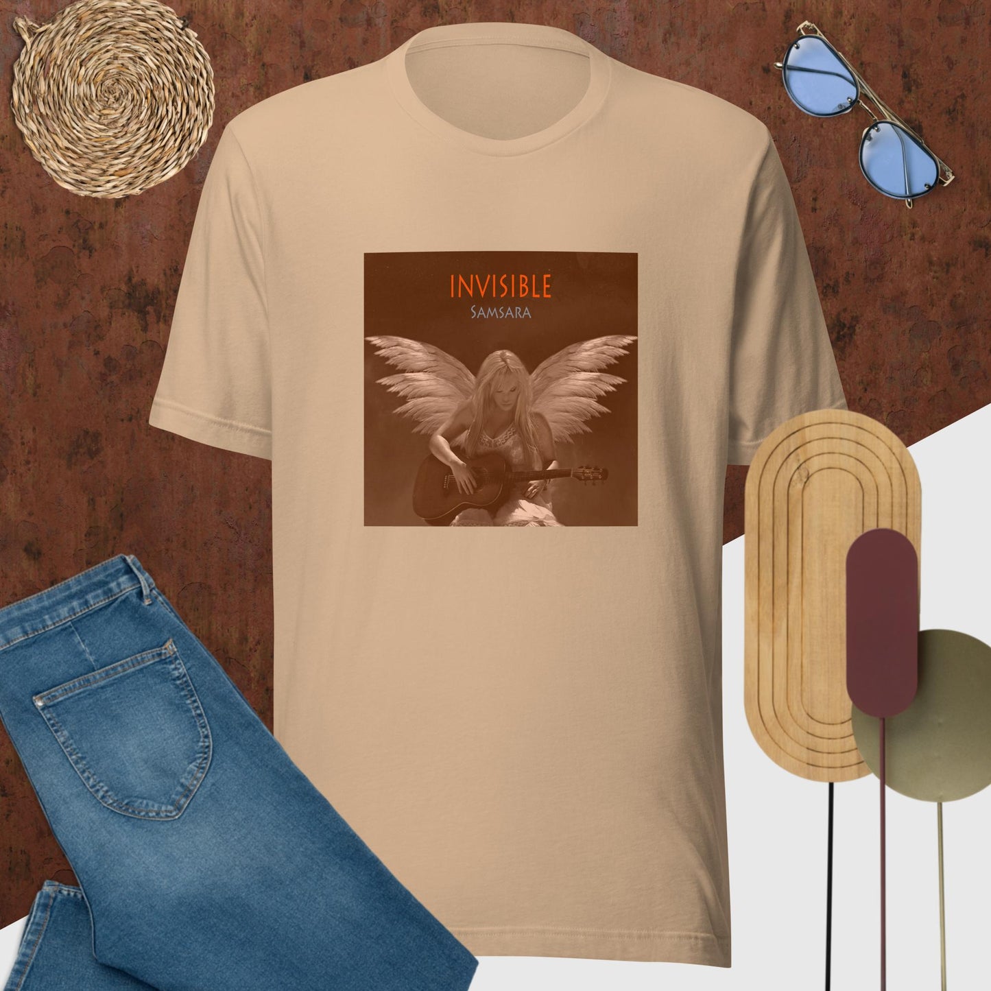 Invisible Tee (Unisex) Toast & Tan