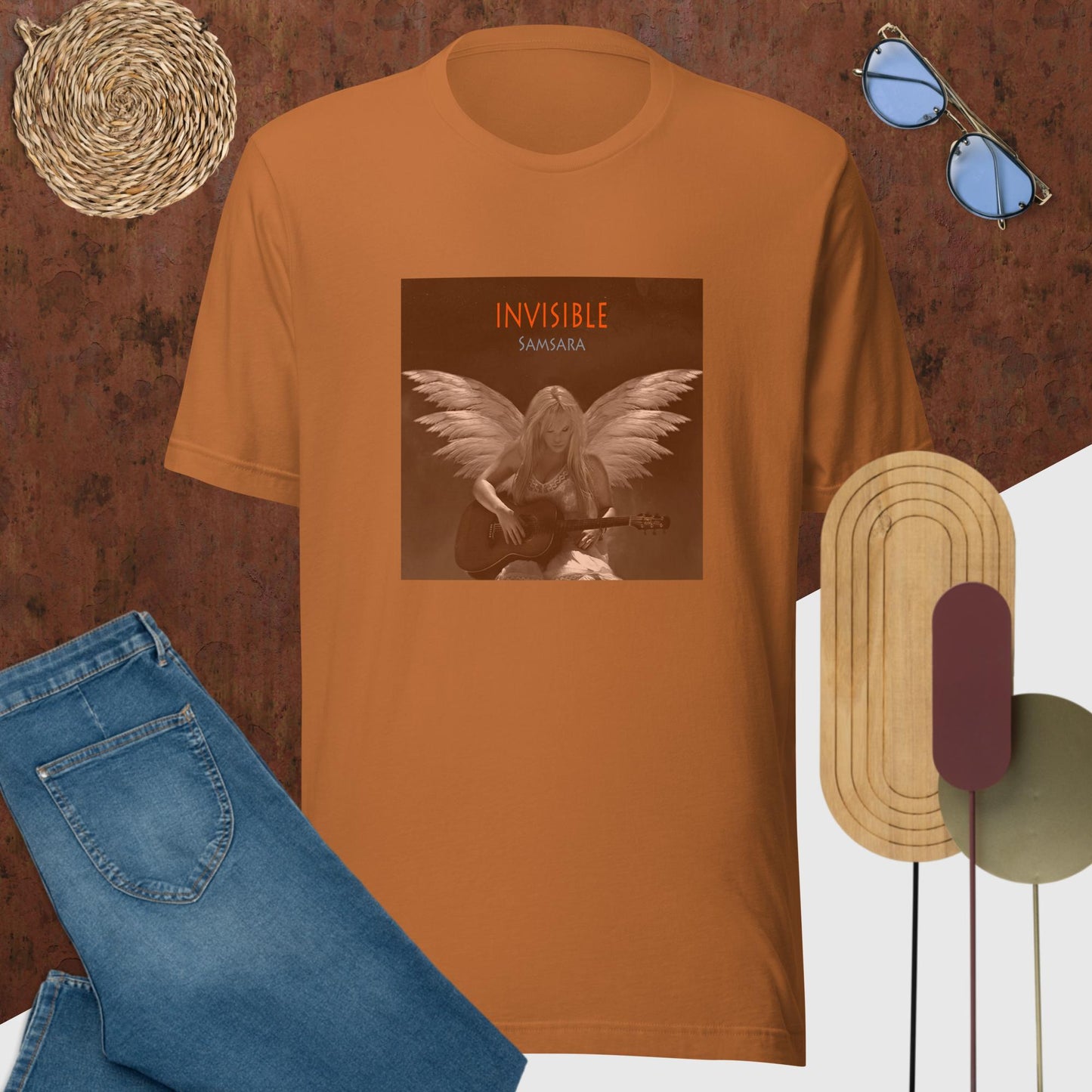 Invisible Tee (Unisex) Toast & Tan